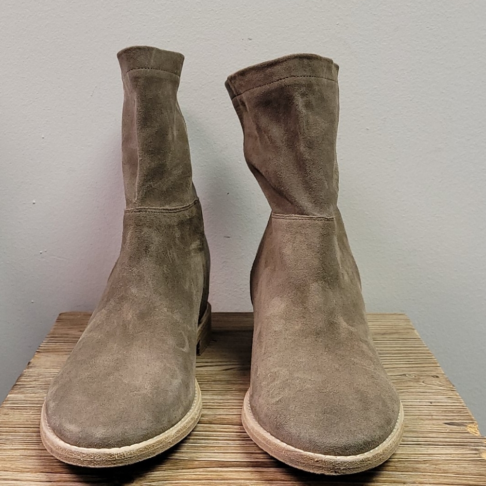 Vince TAN LEATHER BOOT 10M